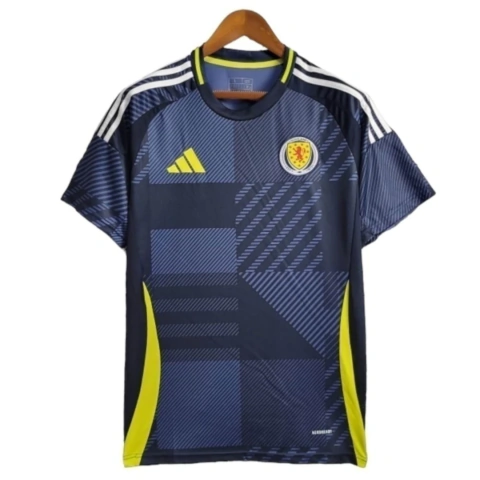 Camisa Escócia I 24/25 - Torcedor Adidas Masculina - Azul com detalhes em amarelo