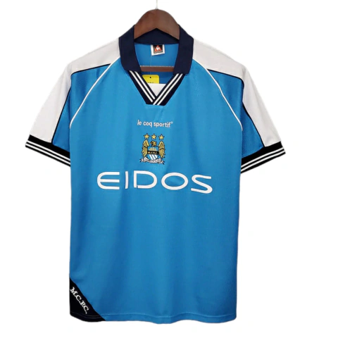 Camisa Manchester City Retrô 1999/2001 Azul