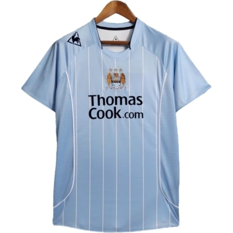 Camisa Retrô Manchester United I 07/08 - Masculina - Azul com detalhes em branco
