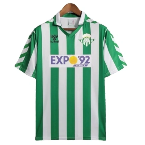 Camisa Retrô Real Betis 1988/1989 - Hummel Masculina - Verde e branca