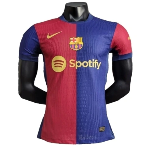 Camisa Barcelona I 24/25 - Jogador Nike Masculina - Azul e vermelha