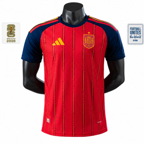 Camisa Seleção Espanha I 26/27 - Masculino Jogador + Patch