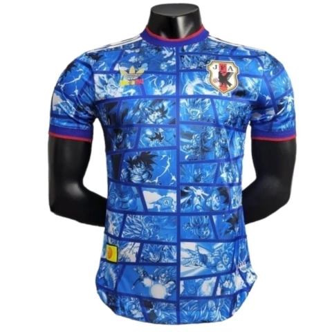 Camisa Japão Edição especial Anime 24/25 - Jogador Adidas Masculina - Azul com desenhos do Dragon Ball