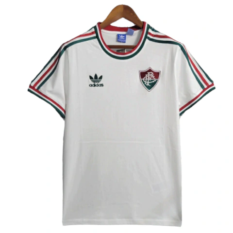 Camisa Fluminense Retrô 14/15 Torcedor Masculina - Branca com detalhes em vermelho e verde