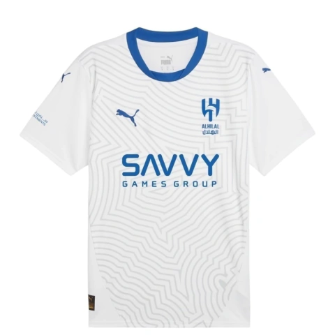 Camisa Al-Hilal II 24/25 - Torcedor Puma Masculina - Branca com detalhes em azul