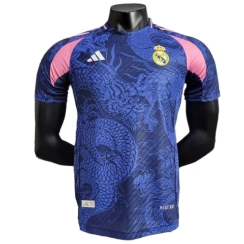Camisa Real Madrid Edição especial 24/25 - Jogador Adidas Masculina - Azul com detalhes em rosa