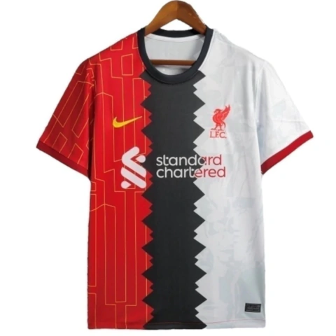 Camisa Liverpool Edição especial 24/25 - Torcedor Nike Masculina - Branca com detalhes em preto e vermelho