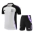 Kit Treino adulto - Camisa e Shorts - Seleção Alemanha Adidas 24/25 - Branco e preto com detalhes em roxo - comprar online