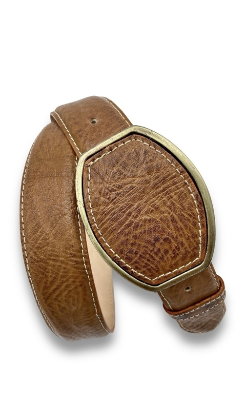 Cinturon Cowboy Bonhan Piel Genuina Búfalo - comprar en línea