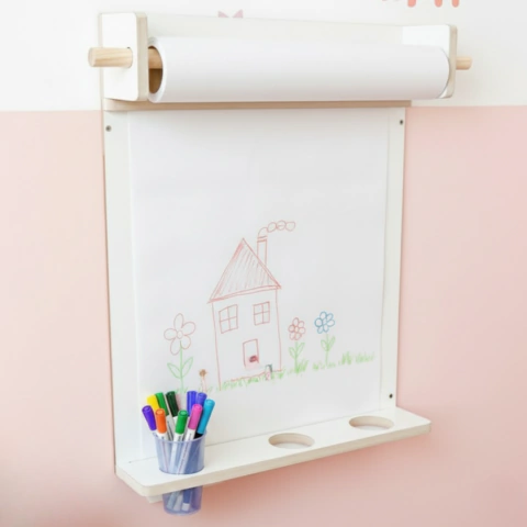 Lousa Criativa Branca Infantil para Desenho e Pintura + bobina de papel - DUO - comprar online