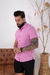 Camisa Social Viscolinho Rosa - loja online