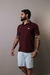 Camisa Gola Polo Vinho - comprar online