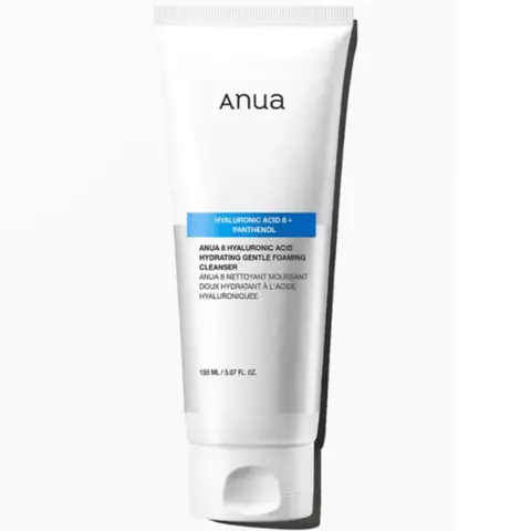 ANUA 8 HYALURONIC ACID HYDRATING GENTLE FOAMING CLEANSER 150 ml | Limpiador en Espuma para Todo Tipo de Piel y para Seca