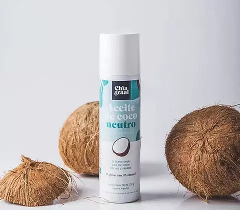 Aceite de coco NEUTRO en AEROSOL