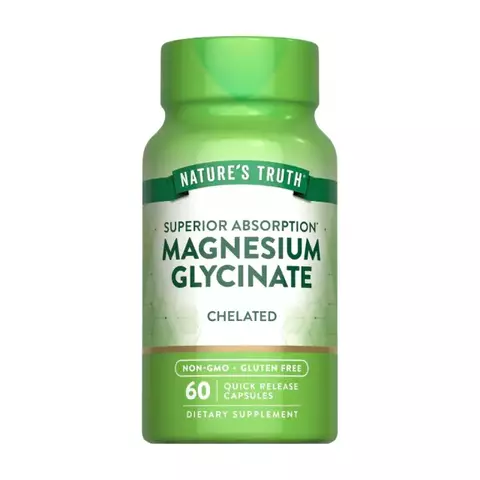 Magnesio de glicinato de magnesio | 200 mg |Fórmula de absorción superior quelada Nature's Truth - comprar online