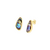 Brinco Oval Folheado a Ouro Garden Abalone