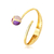 Bracelete Amanhecer Qtz Rosa Felds Vermelho e Ametista