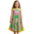 Vestido Mon Sucré Verde Com Flores Rosas Summer - comprar online