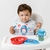 Babador Impermeável Com Pega Migalha Foguete Azul Buba - Gibella Kids