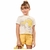 Blusa Animê Minnie Flor Bordada Off White Verão - Gibella Kids