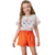 Conjunto Kukie Alecrim Blusa e Short Peach Laranja Inverno na internet