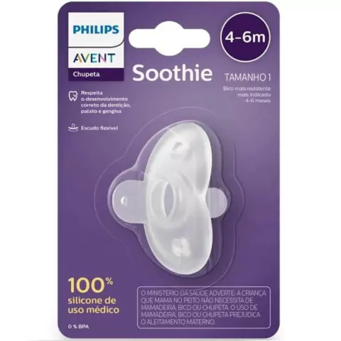 Chupeta Soothie Neutra 4-6m Philips Avent