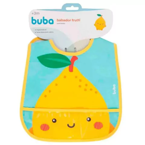 BABADOR COM BOLSO PEGA MIGALHAS FRUTTI LIMAO BUBA