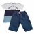 Conjunto By Gus Ready To Leave Branco Com Short Azul