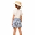 Imagem do Conjunto Animê Blusa Amorê Strass e Short-Saia Xadrez Verão