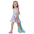 Vestido Mon Sucré Infantil Sereia Calda Removível Verão - Gibella Kids