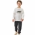 Conjunto Luc.Boo Blusa Meia Malha E Calça Bege Inverno