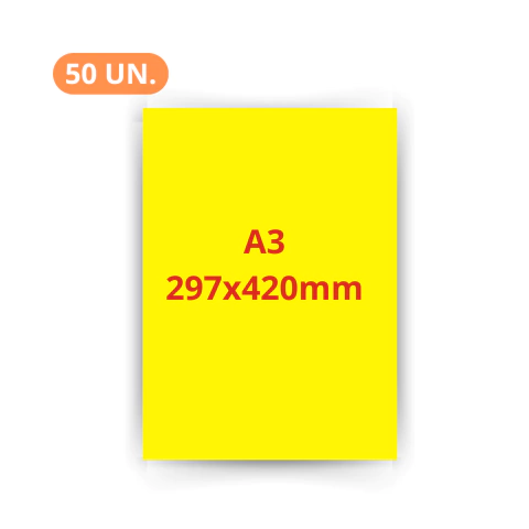 Kit Cartaz Amarelo Oferta Promoção Supermercado A3 297x420mm Papel 250g - comprar online