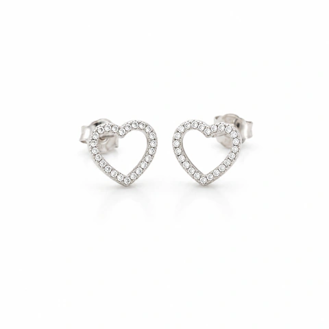 Brinco Eternal Heart em Prata 925