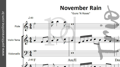 November Rain · ( arranjo para Trio ) - comprar online