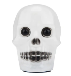 Kit 3 Enfeite Mini Caveira Cranio Led Halloween