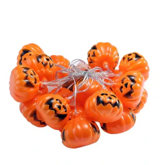 Abóbora Halloween Varal Led Luminária Decoração Enfeite