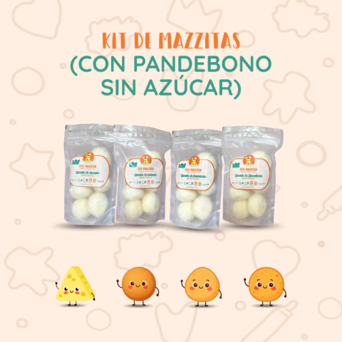 Kit de masas con pandebono sin azúcar de la marca Eva Mazzita, contiene 1200 gramos
