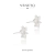 Brinco flor 6 pétalas - prata 925 - Veneto Gioielliere 