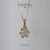 Imagem do Pingente flor zirconia - ouro 18k