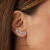 Imagem do Brinco trio borboletas earcuff - prata 925