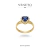 Anel Cuore Safira - ouro 18k - comprar online