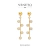 Brinco pedrinhas reto - ouro 18k - comprar online