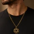 Pingente estrela de Davi - ouro 18k