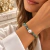 Pulseira turquesa e pérola - Prata 925 - comprar online