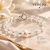 Pulseira cristal e pérola - Prata 925 na internet