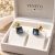 Brinco carrê - ouro 18k
