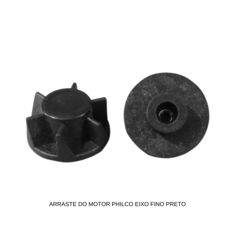 ARRASTE DO MOTOR PHILCO EIXO FINO PRETO ORIGINAL