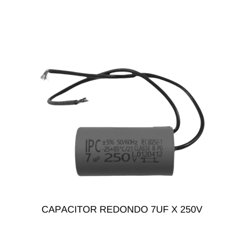 CAPACITOR REDONDO 7UF X 250V