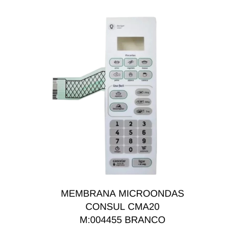 MEMBRANA MICROONDAS CONSUL CMA20 M:004455 BRANCO