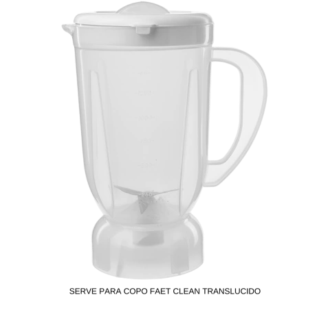 COPO FAET CLEAN TRANSLUCIDO